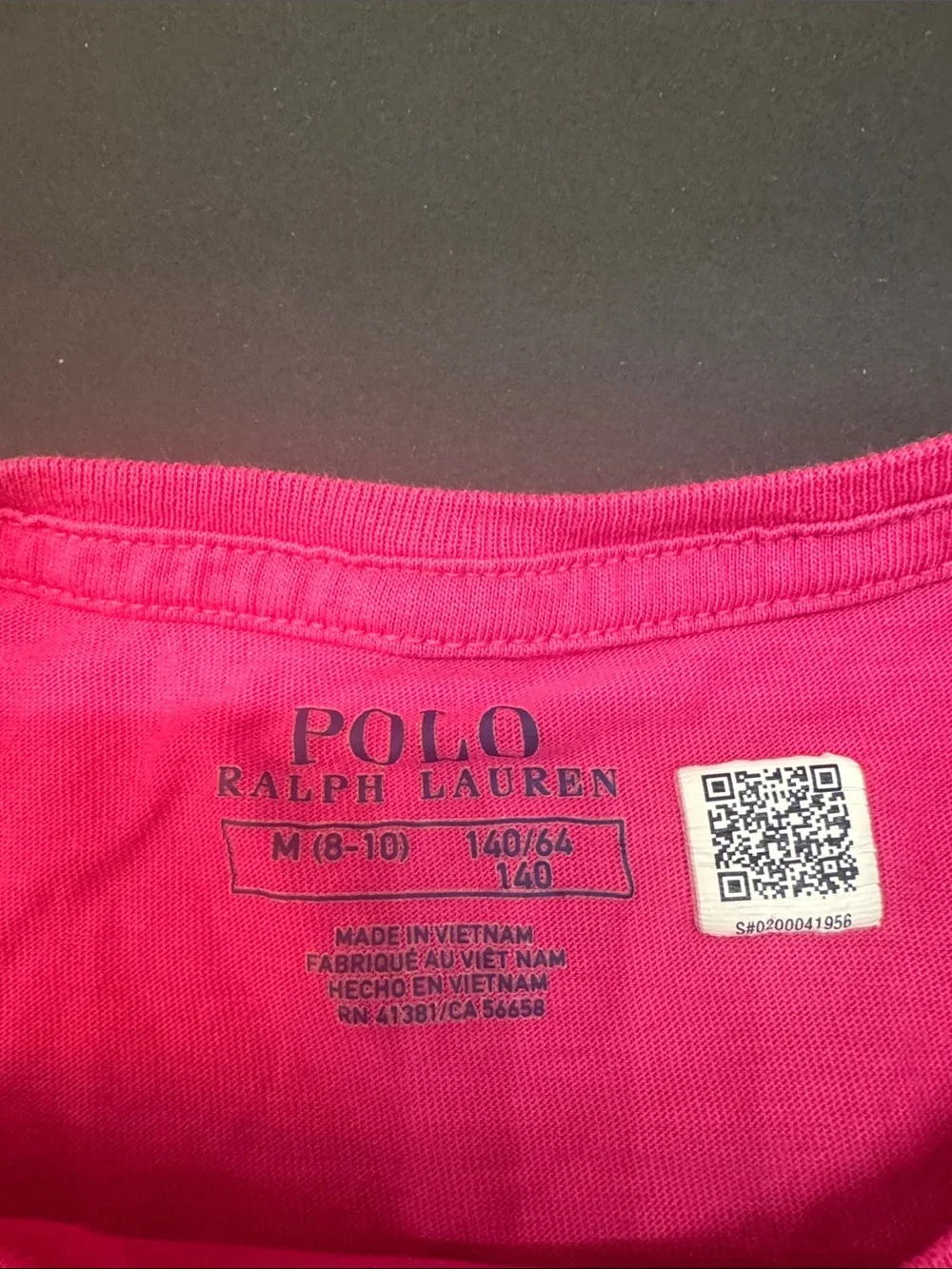 Ralph Lauren Pink Polo Bear T-Shirt